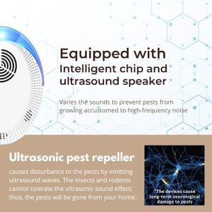 Ultrasonic Pest Repeller 6 Pack, Mice Repellent Plug-ins Electronic Pest Roach Spider Insect Rodent Repellent Indoor Home Attic Garage Basement