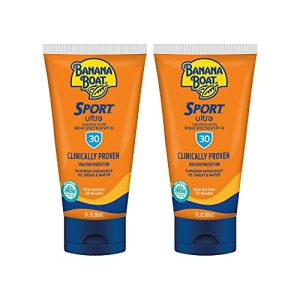 Banana Boat Sport Ultra SPF 30 Sunscreen Lotion, 3oz | Travel Size, Banana Boat Sunscreen SPF 30 Lotion, Oxybenzone Free Sunscreen, Sunblock Lotion Sunscreen, 3oz each Twin Pack