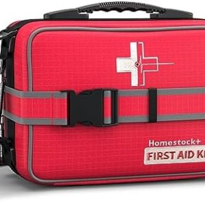 【New Upgrade】 Advanced Comprehensive First Aid Kit with Well Organized Labelled Compartments Removable MOLLE System First Aid Trauma Kits for Car, Home,Camping, Office, College Dorm Student and etc.